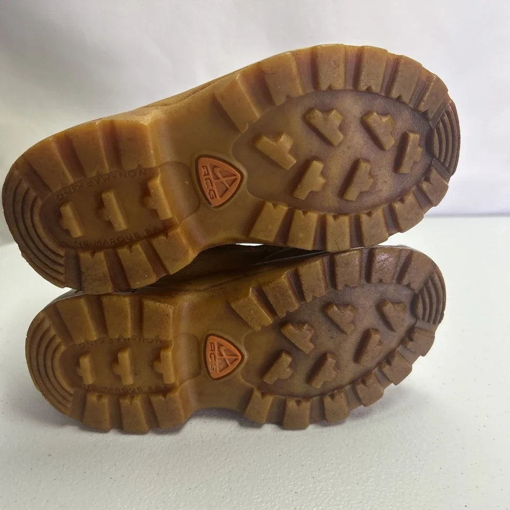 Vtg Nike ACG Rockskipper TD Wheat Tan Toddler Hiking Boots Size 9.5C Rare